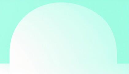 Poster - creative abstract shapes on soft mint background graphic design digital art minimalist style artisti