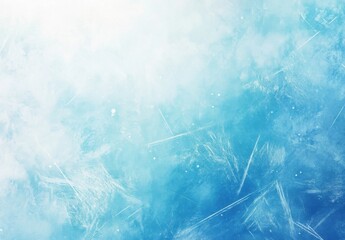 Aufkleber - Abstract icy blue texture with delicate frost patterns and subtle light, ideal for winter or cool themed designs. : Generative AI