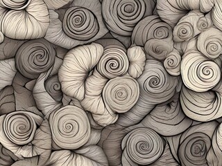 Wall Mural - abstract seamless pattern with circles