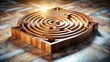 © Patwarin - Wooden Circular Maze A Complex Path to Problem Solving