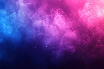 Poster - Abstract swirling nebula, vibrant pink and blue hues, cosmic dust particles, ethereal smoke effect, digital art, fantasy landscape, dreamy atmosphere, mysterious space scene, vibrant c : Generative AI