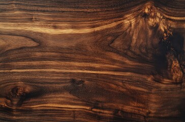 Leinwandbilder - Dark Walnut Wood Grain Texture: Rich Brown Tones and Natural Patterns for Design Backgrounds : Generative AI