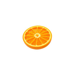 Poster - Vivid Orange Fruit, A Detailed 3d Render, Against A Clean Background. Solitary Citrus, A Bright And Eye Catching Design. Perfect For Illustrative Purposes, Marketing And Creative Projects.