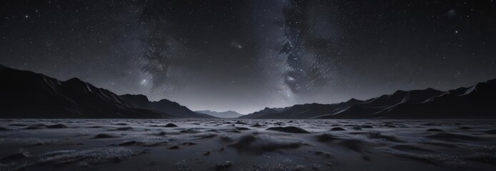 Wall Mural - starry night, infinite black expanse, diamond dust scattered across velvet , cosmic, outer space, ga