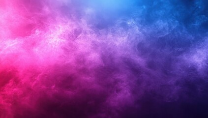 Poster - Abstract pink and blue smoke texture, vibrant color gradient, swirling nebula effect, digital art, ai generated image, perfect for design backgrounds. : Generative AI