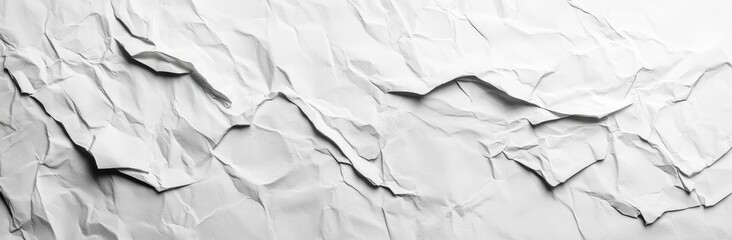 Poster - Abstract Gray Crumpled Paper Texture Background