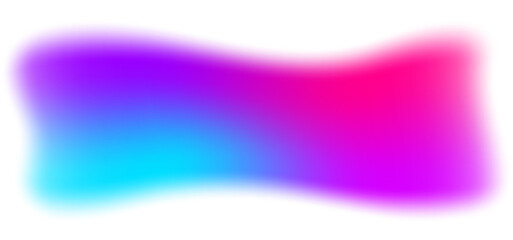 Poster - abstract blurry gradient shape. blue and pink mesh fluid liquid element. soft light blob with aura g