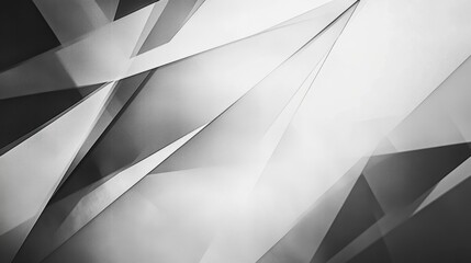 Poster - Dynamic abstract shapes digital art monochrome modern design close-up view visual innovation