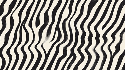 Poster - Dynamic zebra stripe patterns abstract art graphic design monochrome environment close-up viewpoint contemporary aesthetic