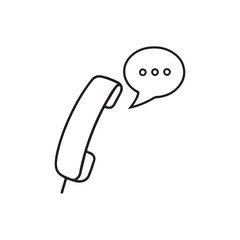 Wall Mural - phone call icon