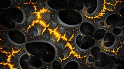 Poster - smart burst fractal pattern geometric fractal pattern bursting o. fractal lumens. illustration