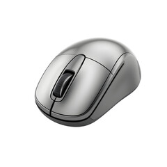 Aufkleber - Sleek Computer Mouse On White, 3d Rendering. Clean Design, Perfect For Technology Visuals. Modern, Glossy Finish, Isolated Object For Graphic Use.