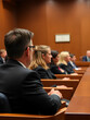 © Steven - Jury sat in Courtroom during court case. They are listening to the facts from the legal proceedings.
