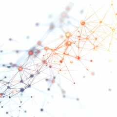 Poster - Complex Network Interconnections Visualization with Faint Points and Lines Details