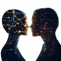 Poster - Intertwined Minds: A Conceptual Visualization of Connection and Artificial Intelligence