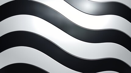 Fototapete - Black and white striped pattern with a white background. The stripes are very thin and the pattern is very smooth