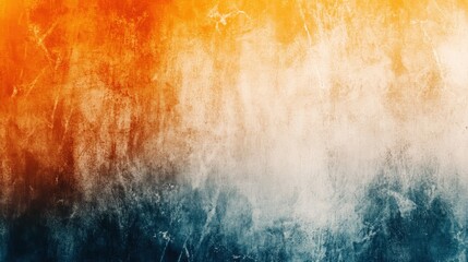 Aufkleber - Abstract textured background with warm orange and yellow blending into cool blue and teal colors, artistic design with vibrant and calming tones