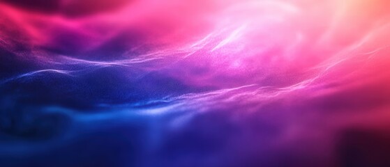 Aufkleber - Vibrant Abstract Background with Bright Colorful Light Waves and Smooth Gradient Flow in Electric Blue Pink and Purple Tones for Creative Design