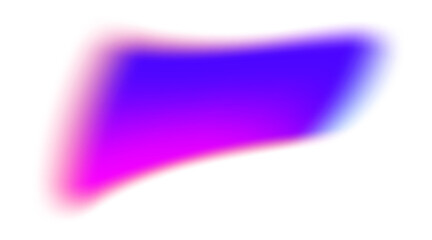 Poster - Gradient purple shape with blurry texture. Colored mesh fluid element. Liquid soft holographic blob with aura. Glowing iridescent organic spot.