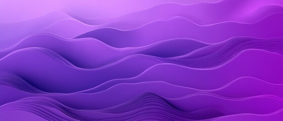 Aufkleber - Abstract vibrant purple flowing smooth curves texture with layered wavy contours creating a dynamic modern digital background design