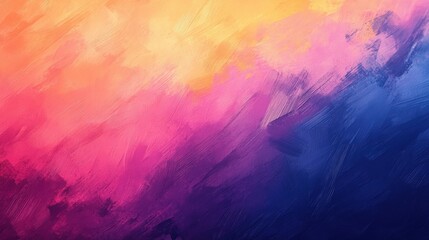 Aufkleber - Abstract colorful background with vibrant blended hues of pink orange purple and blue creating a smooth textured artistic design for creative projects
