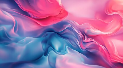 Aufkleber - Abstract colorful fluid swirl pattern with vibrant pink blue and purple tones creating a dynamic artistic background suitable for creative design projects