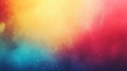 Aufkleber - Vibrant abstract background with colorful bokeh and gradient effects in warm and cool tones, creating an energetic and dynamic visual impression for design use