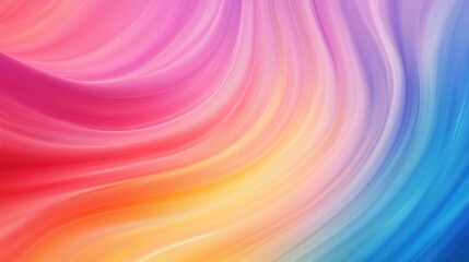 Aufkleber - Abstract colorful swirling background with vibrant flowing patterns in pink orange yellow green blue and purple for creative designs and digital art
