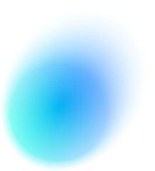 Poster - abstract gradient color shape with light blur. watercolor rounds with soft glow and gradation. circl