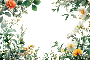 Poster - Beautiful floral arrangement featuring a variety of flowers and foliage on a transparent background for decorative purposes in design projects