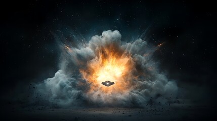 cosmic explosion, ethereal light