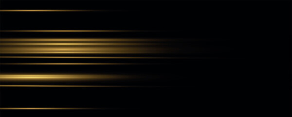 Poster - Bright golden glow with sparkles, flares, and dynamic light streaks on a transparent background. Perfect for festive, magic, or energy-themed designs
