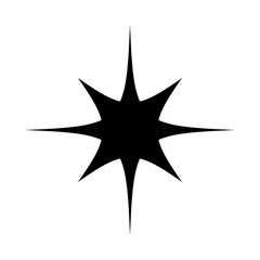 Wall Mural - sparkle vector icon. shine symbol illustration. star sign or logo.