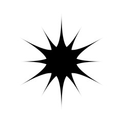 Wall Mural - sparkle vector icon. shine symbol illustration. star sign or logo.
