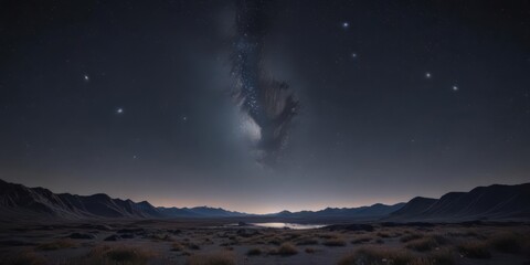 Wall Mural - vast, star-studded cosmos; infinite night sky , wonder, stardust