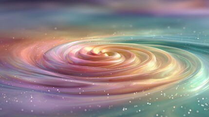 Poster - High-definition pastel rainbow plasma swirl abstract for creative and artistic projects.