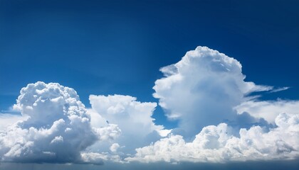 Wall Mural - realistic white clouds cutout background