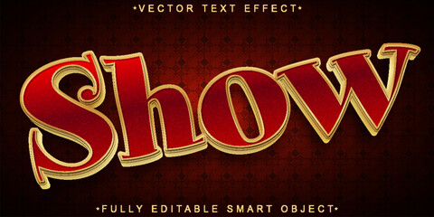 Poster - Show Comedy Vector Fully Editable Smart Object Text Effect