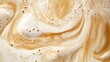 © Honey - Creamy coffee latte swirl texture background image art foam food rich milk cafe brown white drink