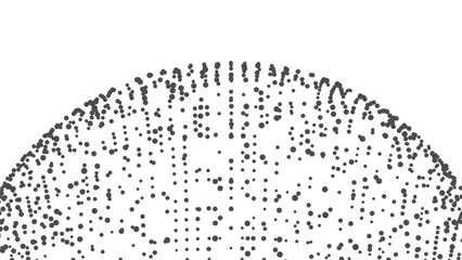 Fototapete - Technology background with copy space. Abstract sphere. Dots connected by lines. Minimalist mesh. Abstract polygonal shape.