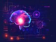 © Oleksandr - Bright Artificial Intelligence Brain Bulb with Circuitry and Glowing Lines