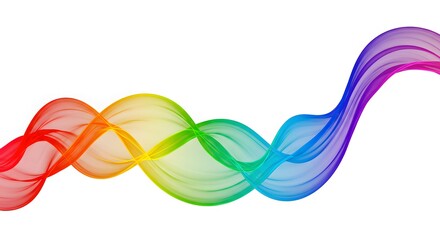 Aufkleber - A Vibrant Spectrum Woven Together Creating a Colorful and Harmonious Display of Light and Energy