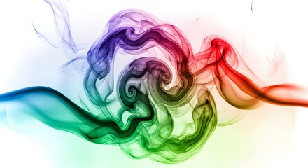 Poster - Colorful Smoke Abstract Background Wallpaper Design High Resolution Free Images for Decoration and Templates