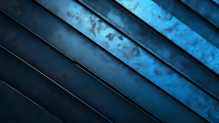 Wall Mural - Abstract background of carbon black metal plates with a gradient from dark to light blue. [Echoes of Industry] | Carbon Husk | soot frame. Illustration