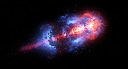 Poster - A Captivating Symphony of Celestial Colors and Light Unveiling the Universe's Most Breathtaking Nebulae