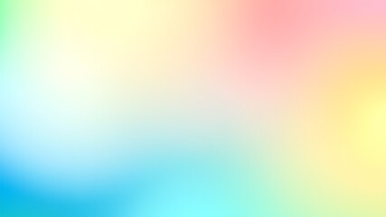 Poster - Soft gradient colorful background with pastel tones offering a clean and abstract design