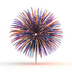 Poster - Vibrant, colorful firework explosion design.