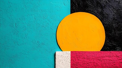 Poster - Abstract Geometric Shapes in Pastel Colors