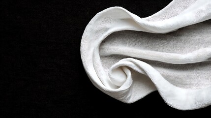 Poster - Abstract Paper Fold in Black and White Layers