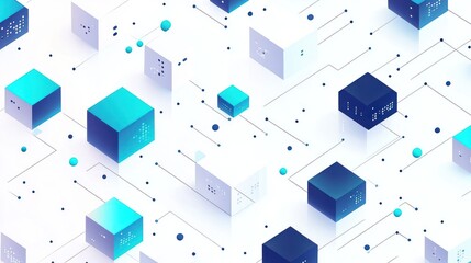 Poster - Abstract digital network
